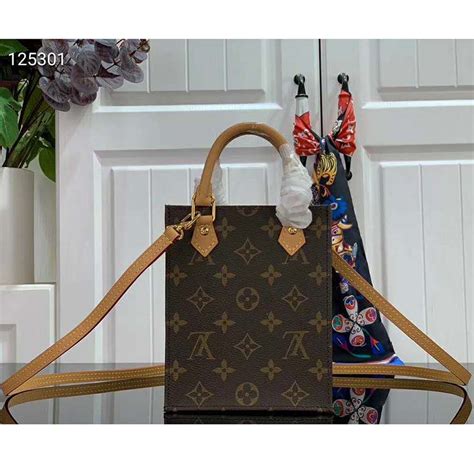 Louis Vuitton Petit Sac Plat Monogram Brown 